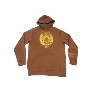 Crooks & Castles Mens XL Medusa Hoodie Sweatshirt Tan Hip Hop Snoop Dog Street